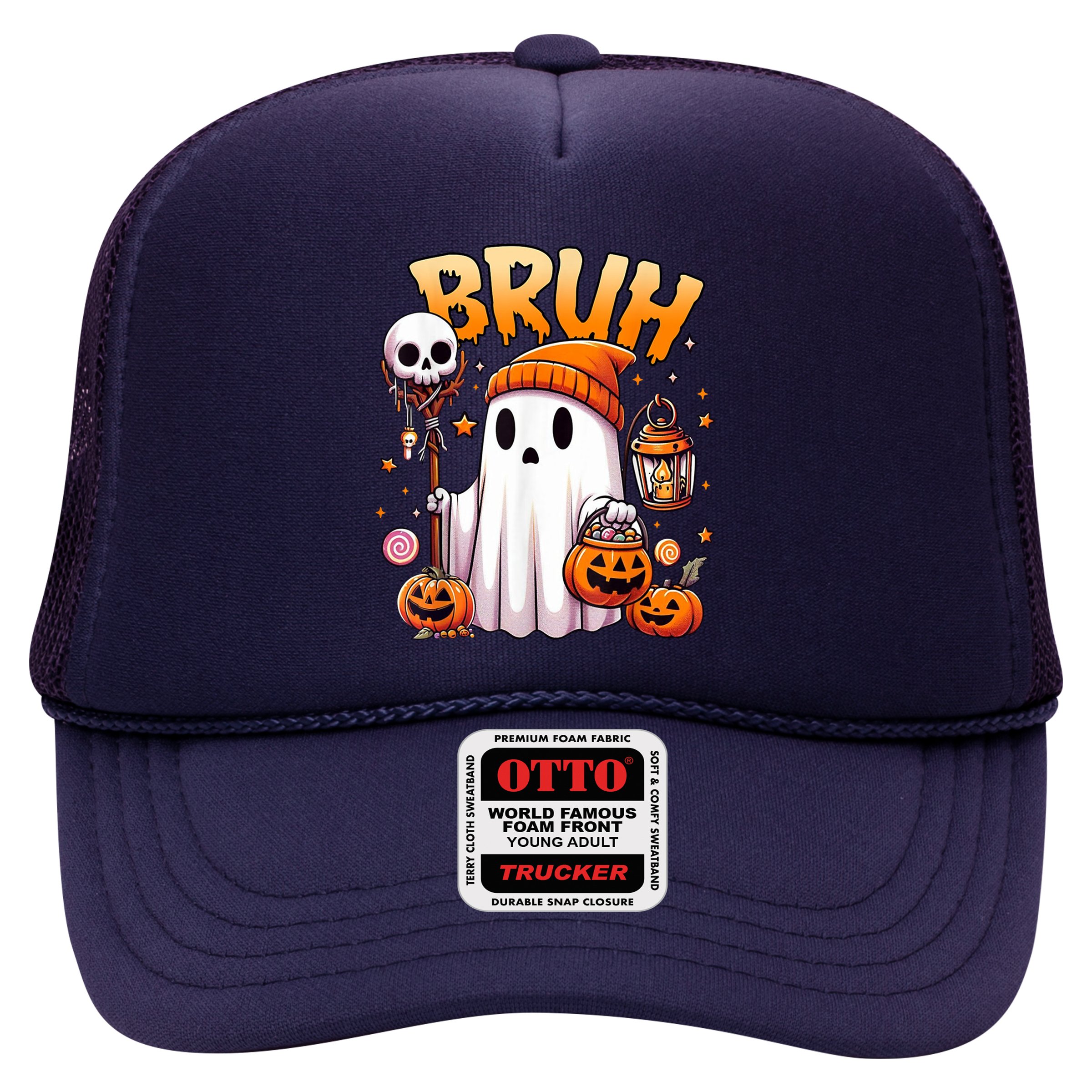 Bruh Ghost Halloween Cute Ghost Trick Or Treat Hat