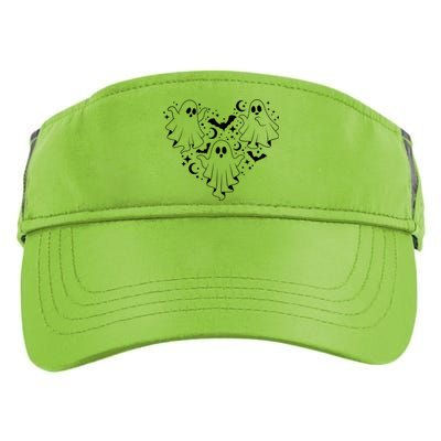 Boo Ghost Heart Halloween Festive Adult Drive Performance Visor