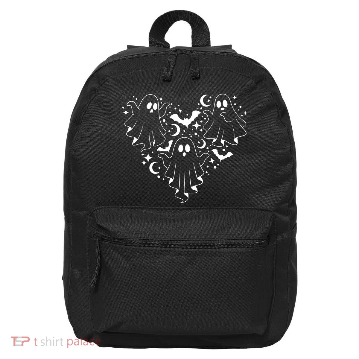 Boo Ghost Heart Halloween Festive 16 in Basic Backpack