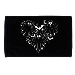 Boo Ghost Heart Halloween Festive Microfiber Hand Towel