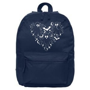 Boo Ghost Heart Halloween Festive 16 in Basic Backpack