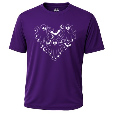 Boo Ghost Heart Halloween Festive Performance Shirt