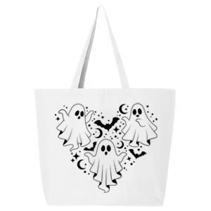 Boo Ghost Heart Halloween Festive 25L Jumbo Tote