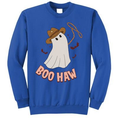 BooHaw Ghost Halloween Cowboy Cowgirl Costume Retro Sweatshirt