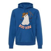 BooHaw Ghost Halloween Cowboy Cowgirl Costume Retro Premium Hoodie