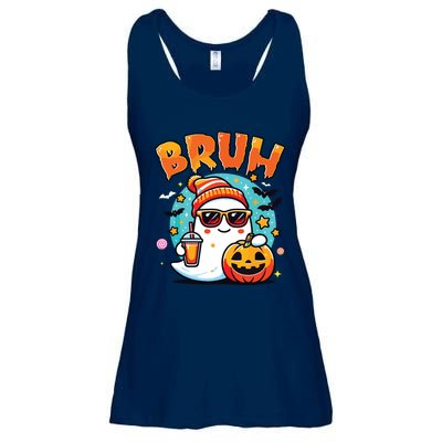 Bruh Ghost Halloween Cute Ghost Trick Or Treat Candy Ladies Essential Flowy Tank