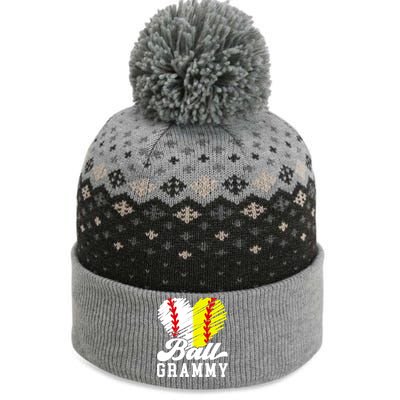 Ball Grammy Heart Baseball Softball Grammy Grandma Gift The Baniff Cuffed Pom Beanie