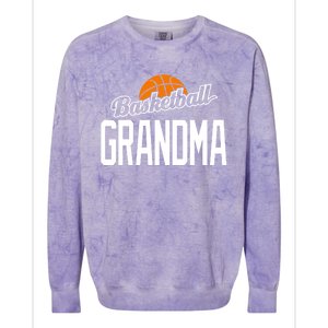 Basketball Grandma Hoop Sport Gift Colorblast Crewneck Sweatshirt