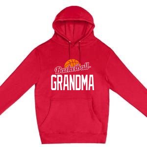 Basketball Grandma Hoop Sport Gift Premium Pullover Hoodie