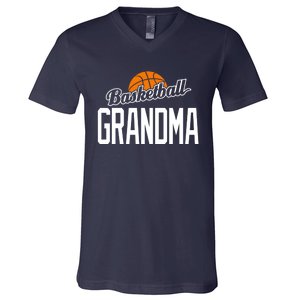 Basketball Grandma Hoop Sport Gift V-Neck T-Shirt