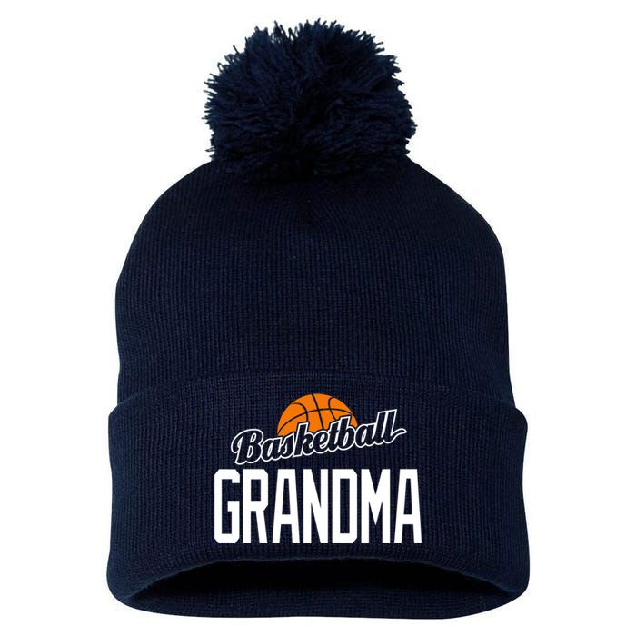 Basketball Grandma Hoop Sport Gift Pom Pom 12in Knit Beanie