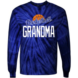 Basketball Grandma Hoop Sport Gift Tie-Dye Long Sleeve Shirt