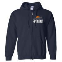 Basketball Grandma Hoop Sport Gift Full Zip Hoodie