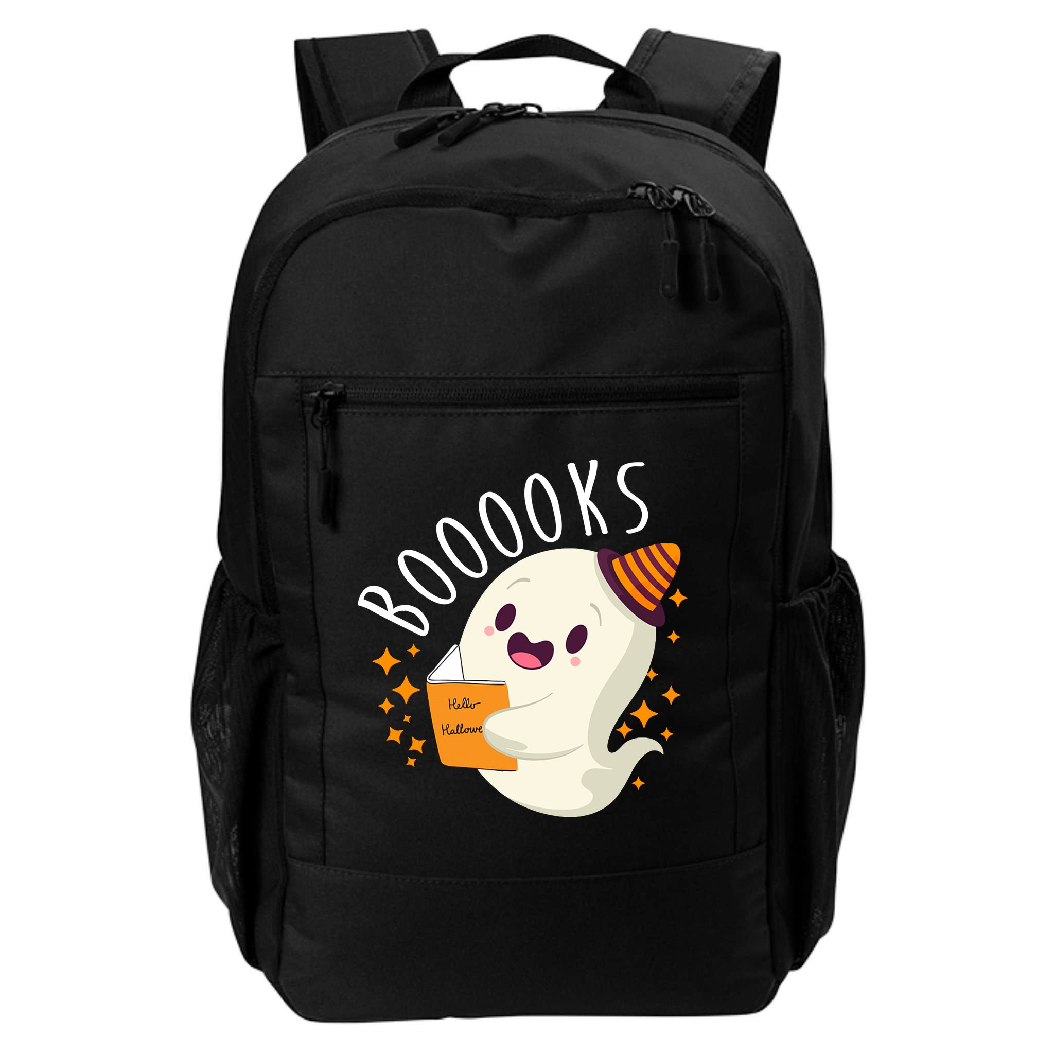 Books Ghost Halloween Cute Funny Backpack