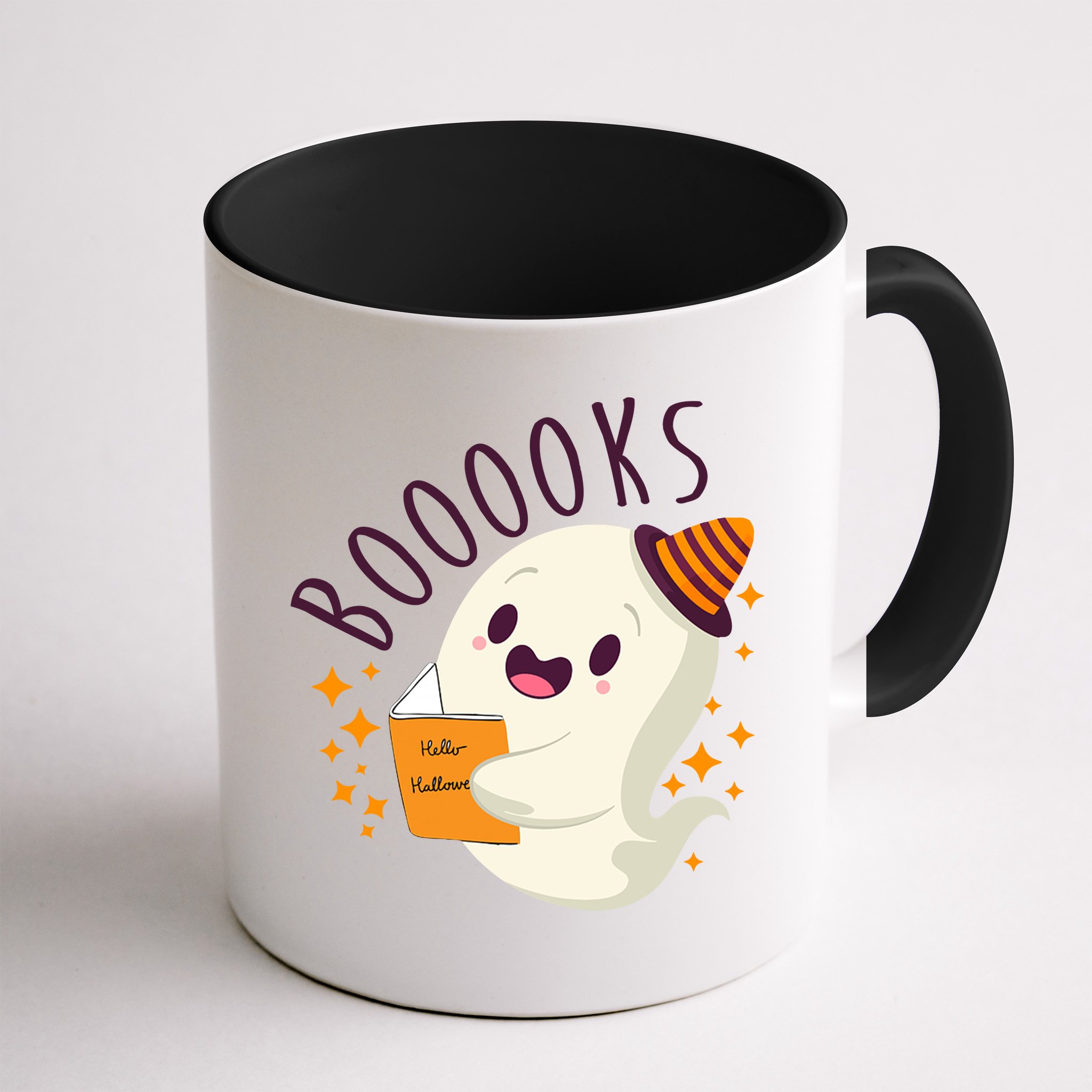 Books Ghost Halloween Cute Funny Mug