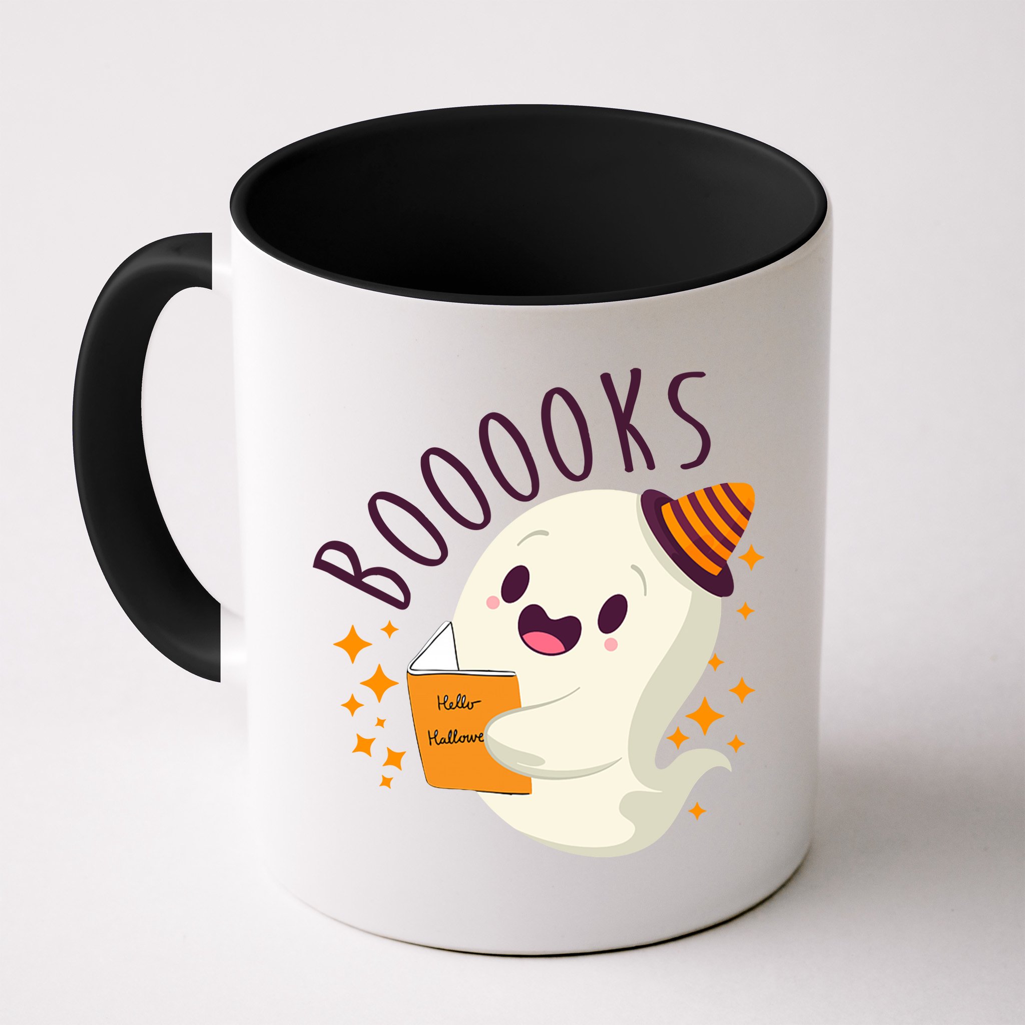 Books Ghost Halloween Cute Funny Mug