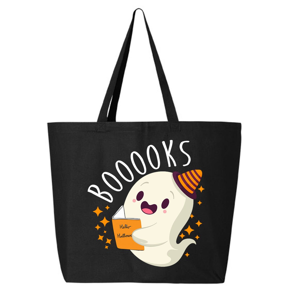 Books Ghost Halloween Cute Funny 25L Jumbo Tote