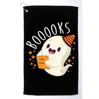 Books Ghost Halloween Cute Funny Golf Towel
