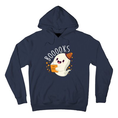 Books Ghost Halloween Cute Funny Hoodie