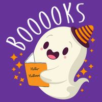 Books Ghost Halloween Cute Funny Premium T-Shirt