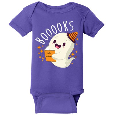 Books Ghost Halloween Cute Funny Baby Bodysuit