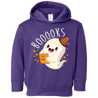 Books Ghost Halloween Cute Funny Toddler Hoodie
