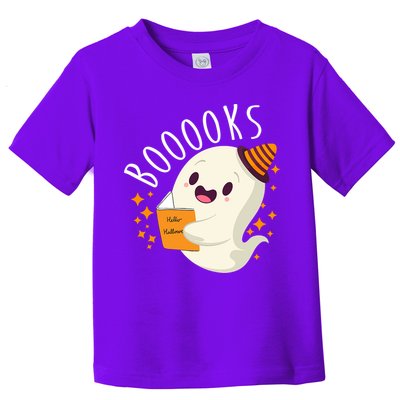 Books Ghost Halloween Cute Funny Toddler T-Shirt