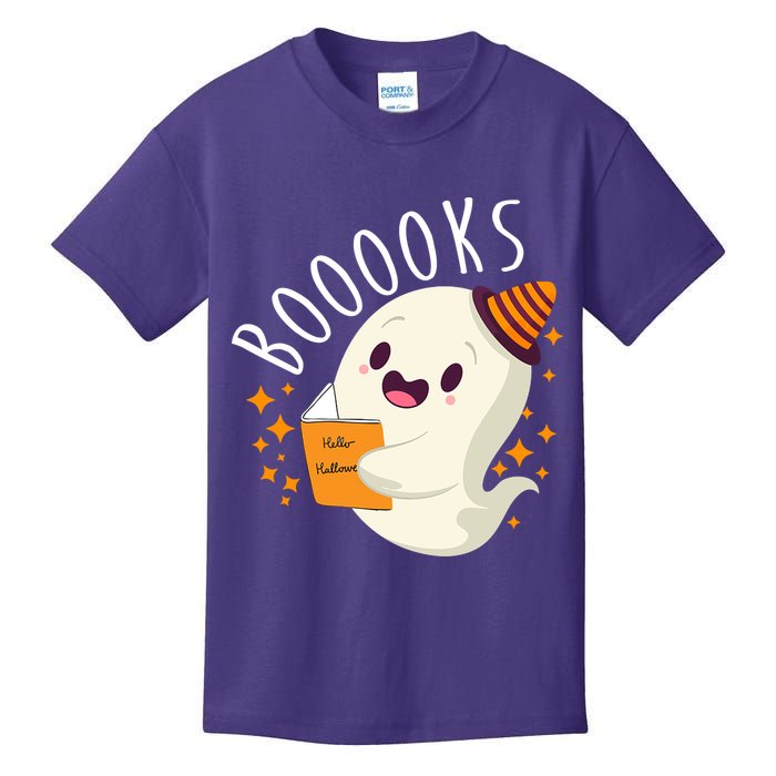 Books Ghost Halloween Cute Funny Kids T-Shirt