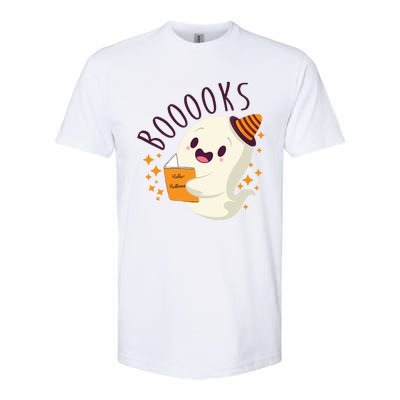 Books Ghost Halloween Cute Funny Softstyle CVC T-Shirt