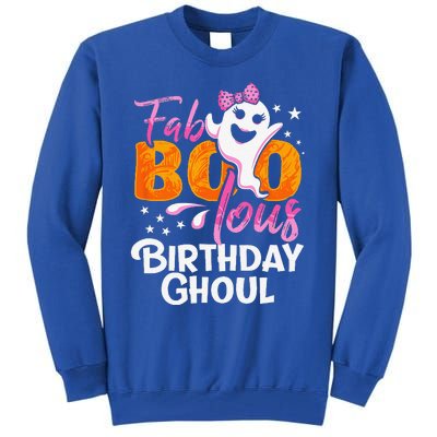 Birthday Ghoul Halloween Funny Fab BOO Lous Tall Sweatshirt