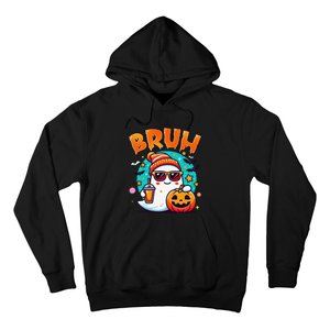 Bruh Ghost Halloween Cute Ghost Trick Or Treat Candy Gift Hoodie