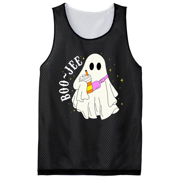 BooJee Ghost Halloween Costume Spooky Season Fun Mesh Reversible Basketball Jersey Tank