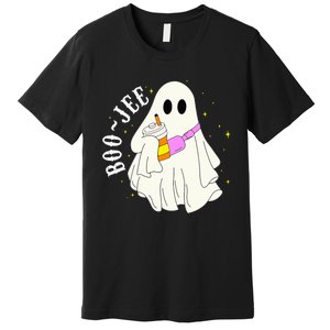 BooJee Ghost Halloween Costume Spooky Season Fun Premium T-Shirt