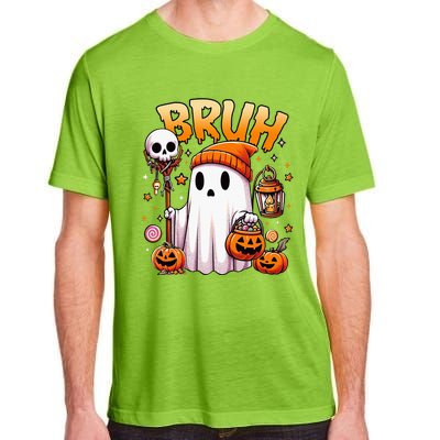 Bruh Ghost Halloween Cute Ghost Trick Or Treat Candy Adult ChromaSoft Performance T-Shirt