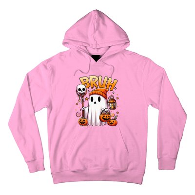 Bruh Ghost Halloween Cute Ghost Trick Or Treat Candy Hoodie