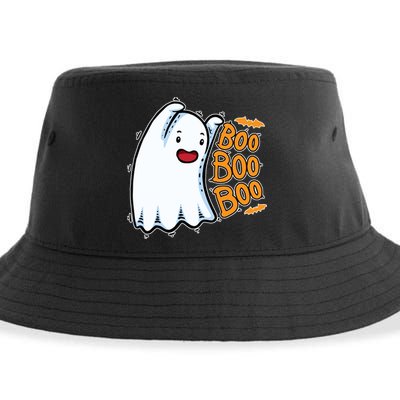 Boo Ghost Halloween Cute Sustainable Bucket Hat