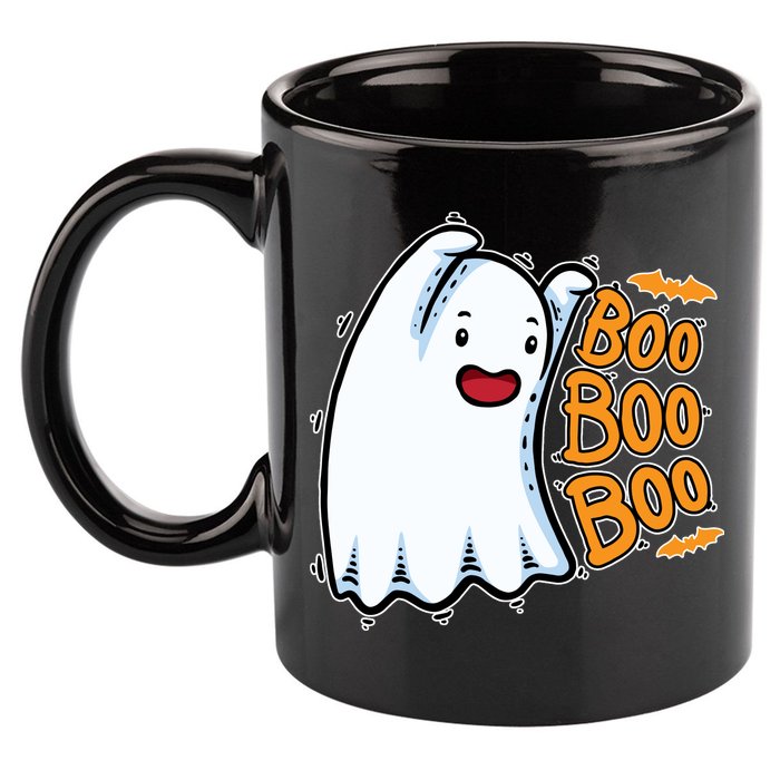 Boo Ghost Halloween Cute 11oz C Handle Ceramic Mug