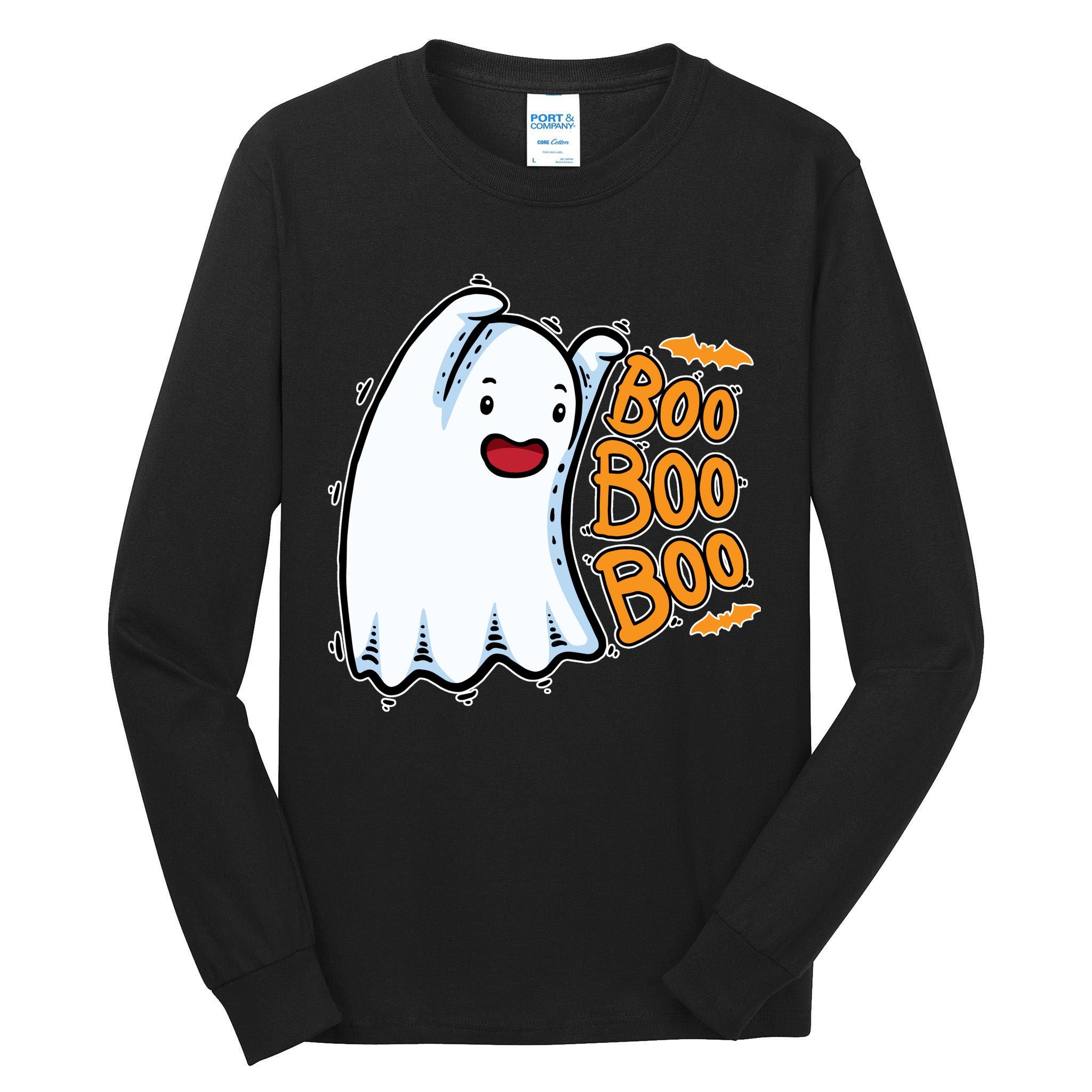 Boo Ghost Halloween Cute Tall Long Sleeve T-Shirt