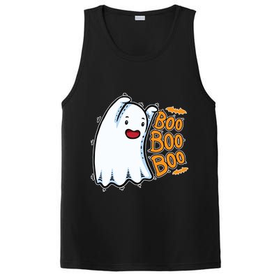 Boo Ghost Halloween Cute PosiCharge Competitor Tank