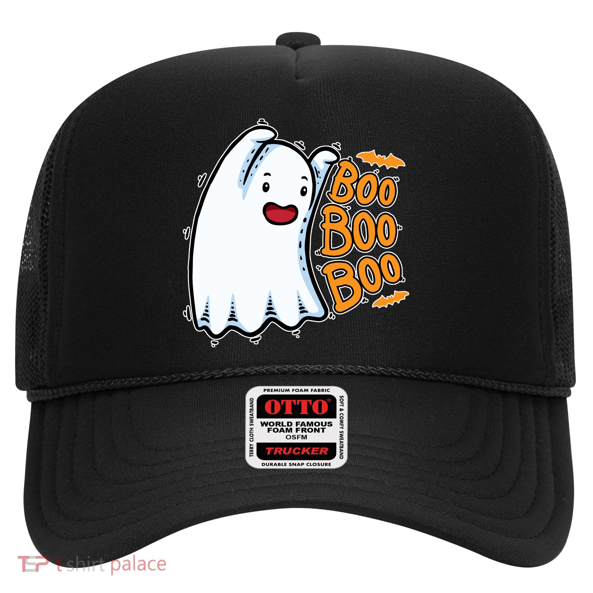 Boo Ghost Halloween Cute Trucker Hat
