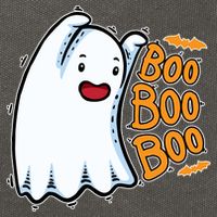 Boo Ghost Halloween Cute Cotton Canvas Backpack