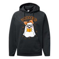 Booooks Ghost Halloween Teacher Book Library Reading Performance Fleece Hoodie