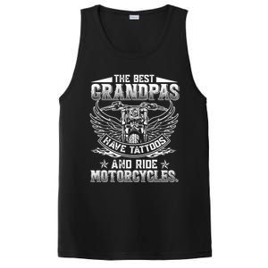 Best Grandpas Have Tattoos And Ride Motorcycles Biker Biking Gift PosiCharge Competitor Tank