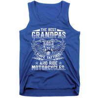 Best Grandpas Have Tattoos And Ride Motorcycles Biker Biking Gift Tank Top