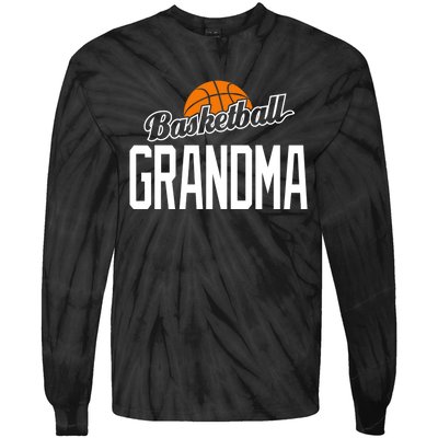 Basketball Grandma Hoop Sport Gift Tie-Dye Long Sleeve Shirt