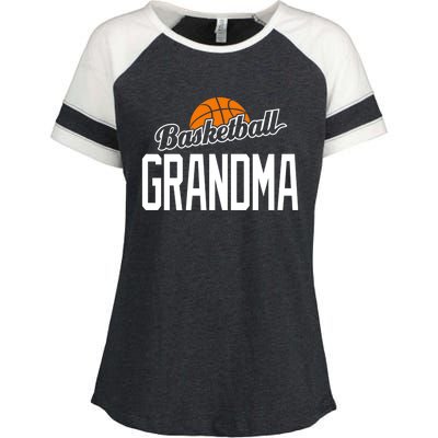 Basketball Grandma Hoop Sport Gift Enza Ladies Jersey Colorblock Tee