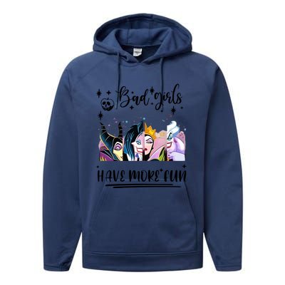 Bad Girl Have More Fun Night Out Vacations Villain Queen Witch Performance Fleece Hoodie