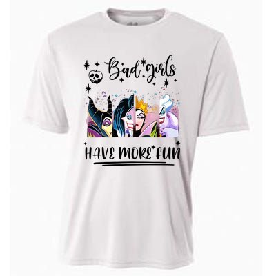 Bad Girl Have More Fun Night Out Vacations Villain Queen Witch Cooling Performance Crew T-Shirt