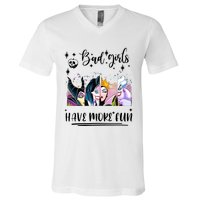 Bad Girl Have More Fun Night Out Vacations Villain Queen Witch V-Neck T-Shirt