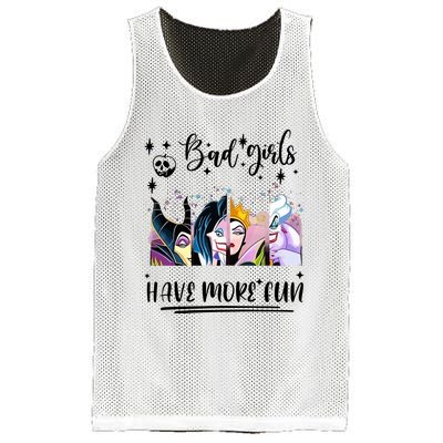 Bad Girl Have More Fun Night Out Vacations Villain Queen Witch Mesh Reversible Basketball Jersey Tank